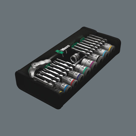Wera 05004049001, 8100 SB 9 ZYKLOP SPEED RATCHET SET, 3/8" DRIVE, IMPERIAL, 29 PIECES