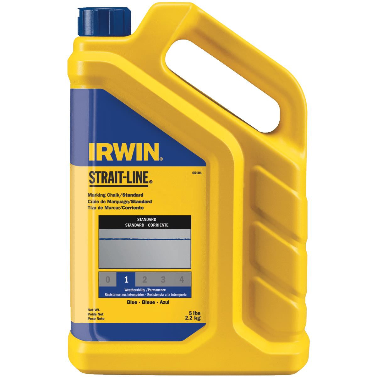 Irwin 65101ZR, Strait-Line Standard Marking Chalk, Blue (5 lbs)