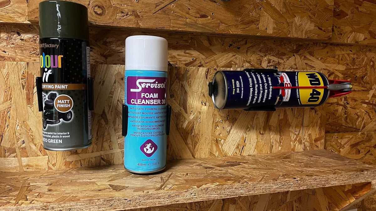 StealthMounts OM-CAN-BLK-2LF, Aerosol Can Holder