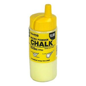 Tajima PLC2-Y300, Micro Chalk, ultra-fine chalk, yellow, easy-fill nozzle, 300g / 10.5 oz.