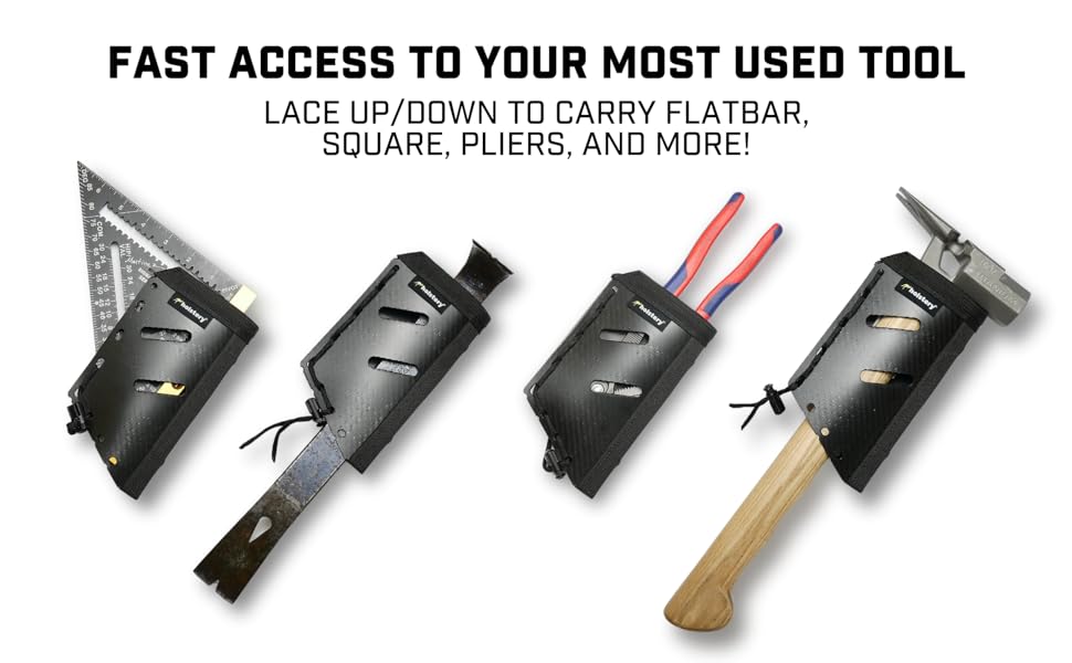 Holstery HLSTR-JOLLY-L, Jolly Roger Left-Clip On Hammer Tool Holster