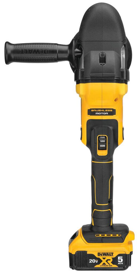 DEWALT DCM848P2, 20V MAX XR 5 in. (125mm) Cordless Variable Speed Random Orbit Polisher 2x 5.0Ah Kit