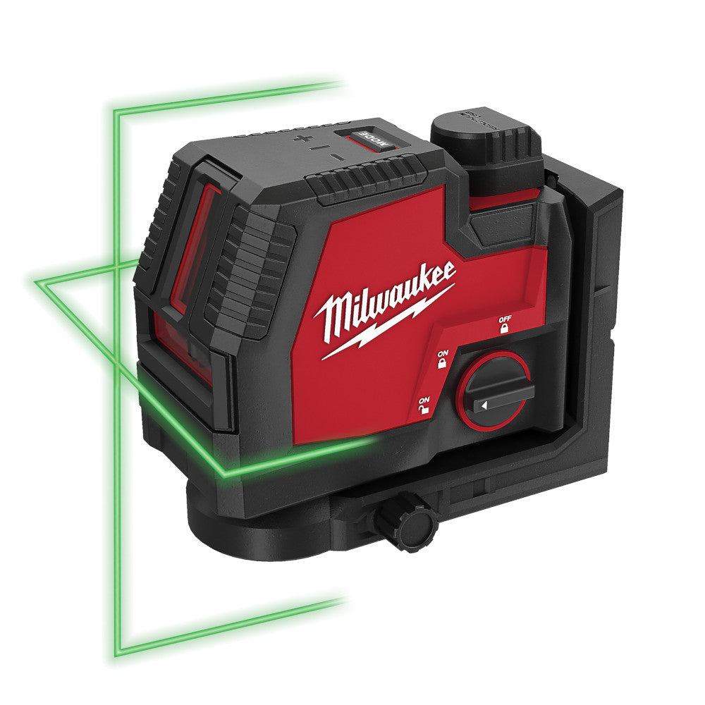 Milwaukee 3521-21, USB Rechargeable Green Cross Line Laser