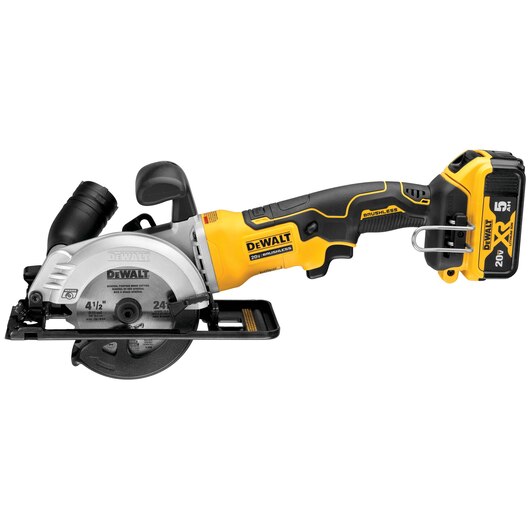 DEWALT DCS571P1, ATOMIC 20V MAX Brushless 4-1/2'' Circular Saw Kit