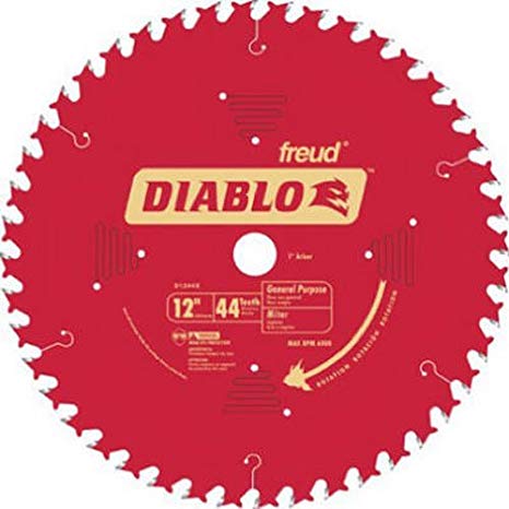 Diablo D1244X, 12" X 44T General Purpose Blade