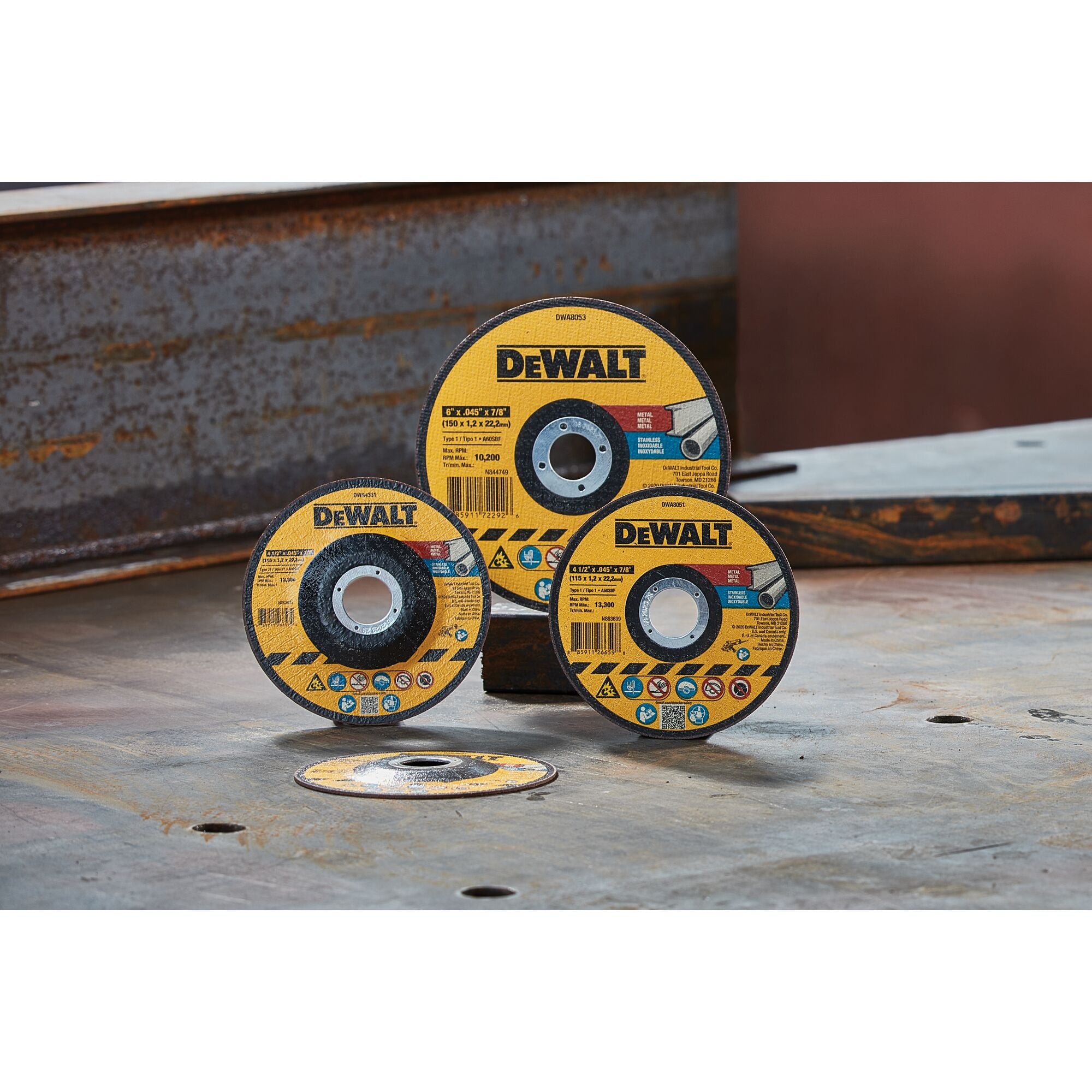 DEWALT DWA8053, 6''x0.045''x7/8'' TYPE 1 Cutting Wheel METAL