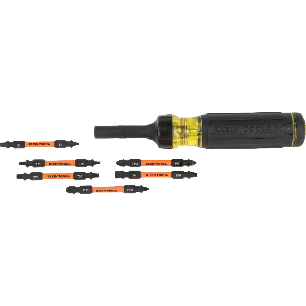 Klein Tools 32313HD, 13-in-1 Ratcheting Impact Rated Screwdriver
