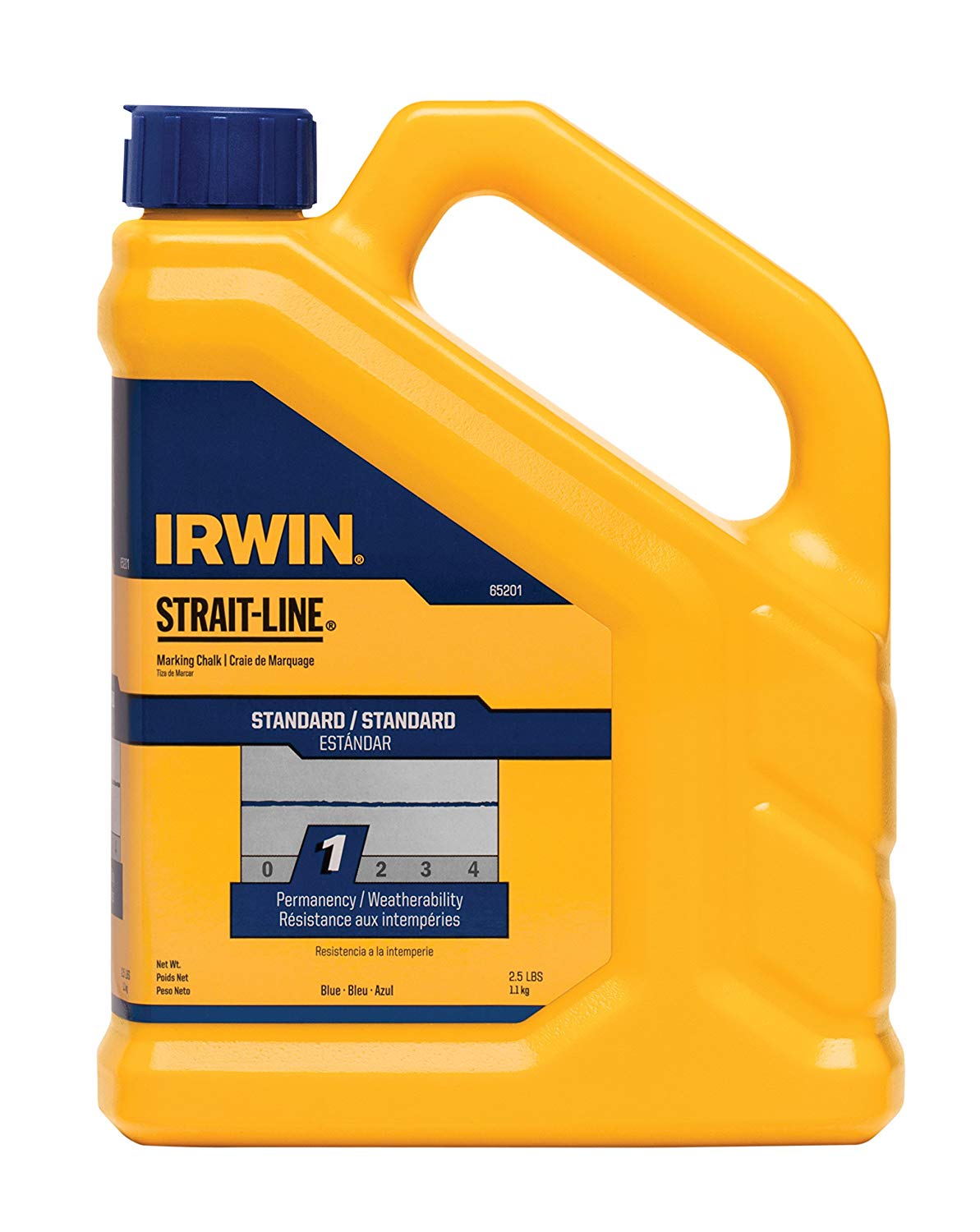 Irwin 65201, Strait-Line Standard Marking Chalk, Blue (2.5 lbs)