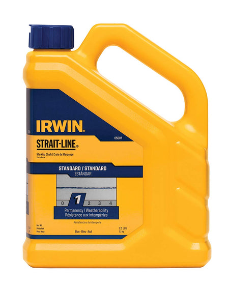 Irwin 65201, Strait-Line Standard Marking Chalk, Blue (2.5 lbs)