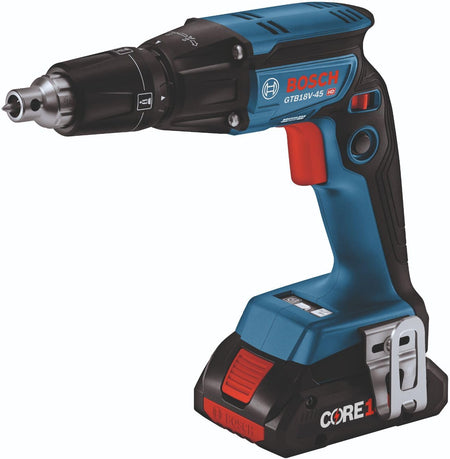 BOSCH GTB18V-45B15, 18V Brushless Screwgun Kit w/ (1) 4.0 Ah CORE Compact Battery