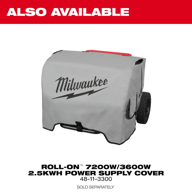 Milwaukee 3300R, ROLL-ON™ 7200W/3600W 2.5kWh Power Supply