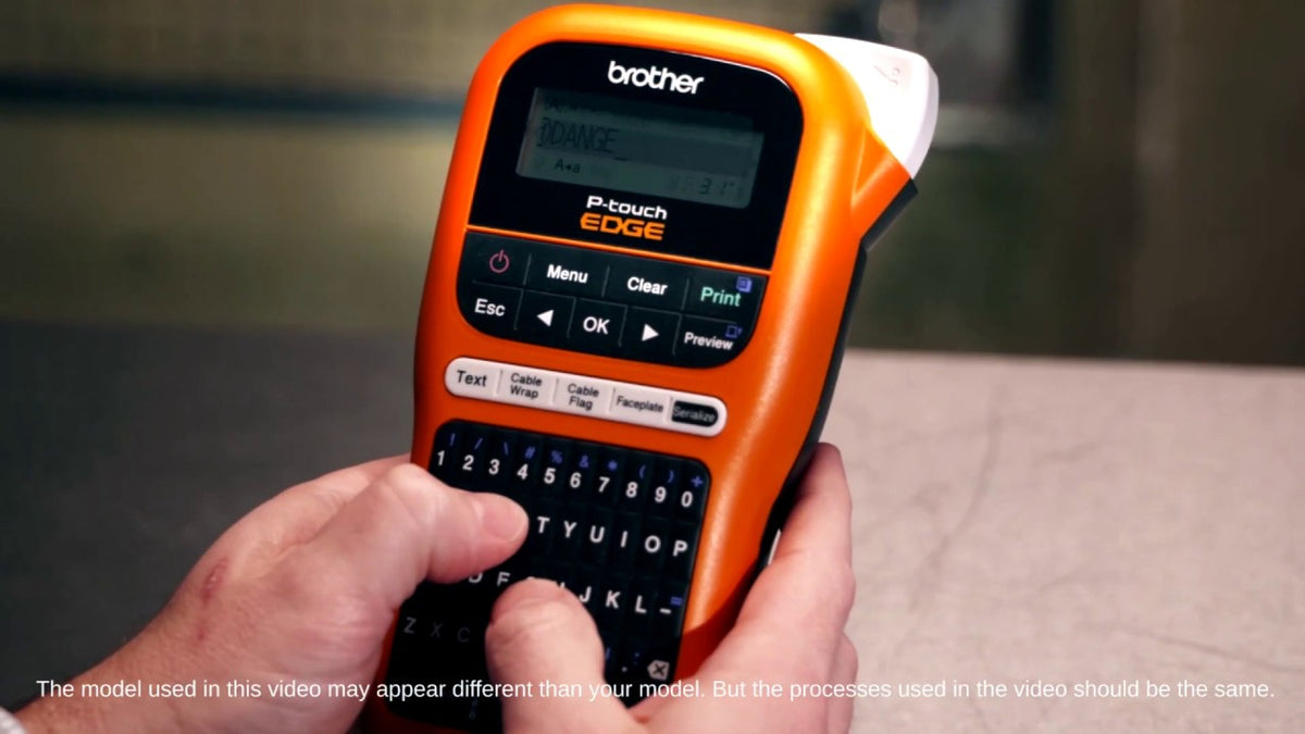 Brother PTE110VP, ELECTRONIC LABELLING SYSTEM