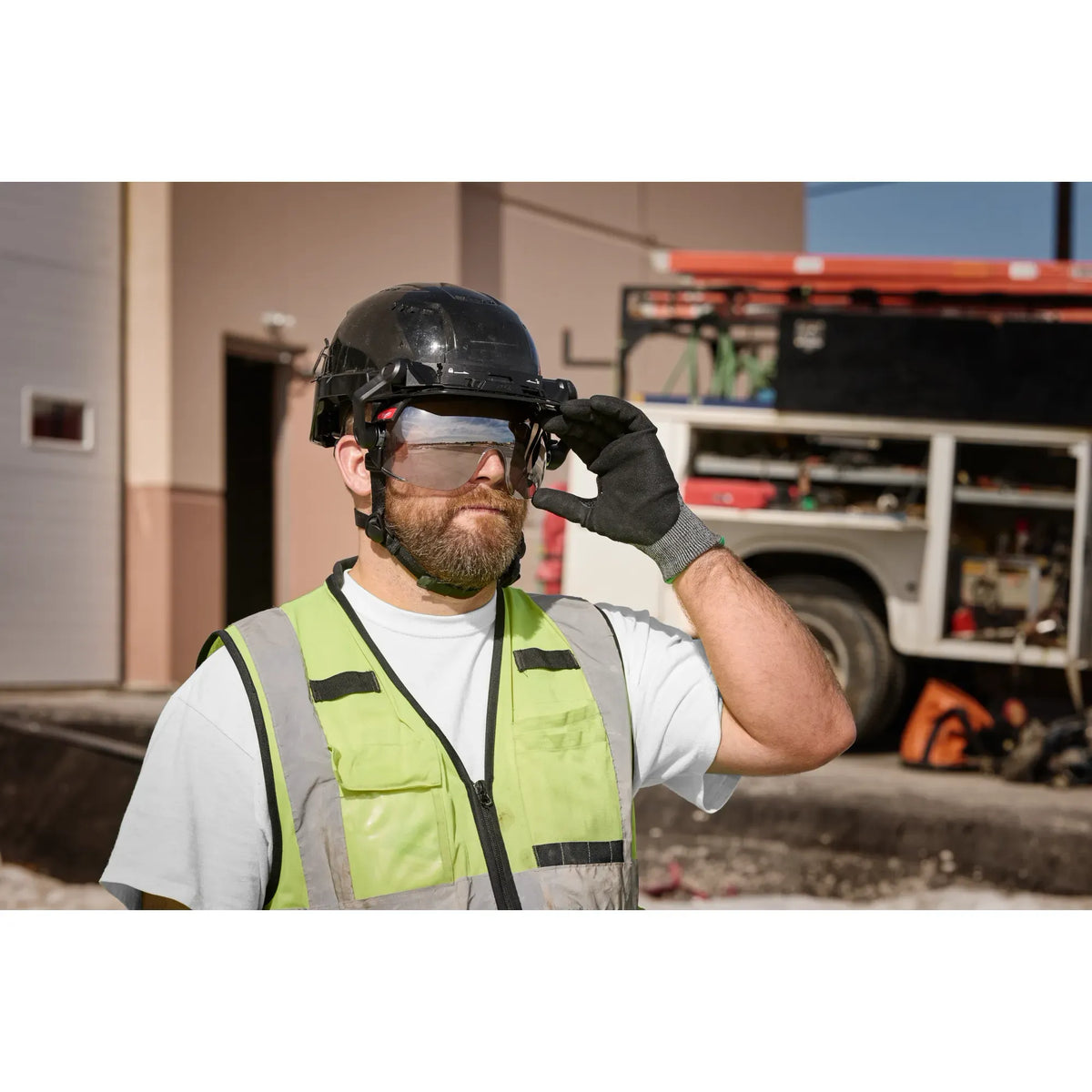 Milwaukee 48-73-1419, BOLT™ Eye Visor - Mirrored Dual Coat Lens (Compatible with Milwaukee® BOLT™ Safety Helmets & BOLT™ Hard Hats)