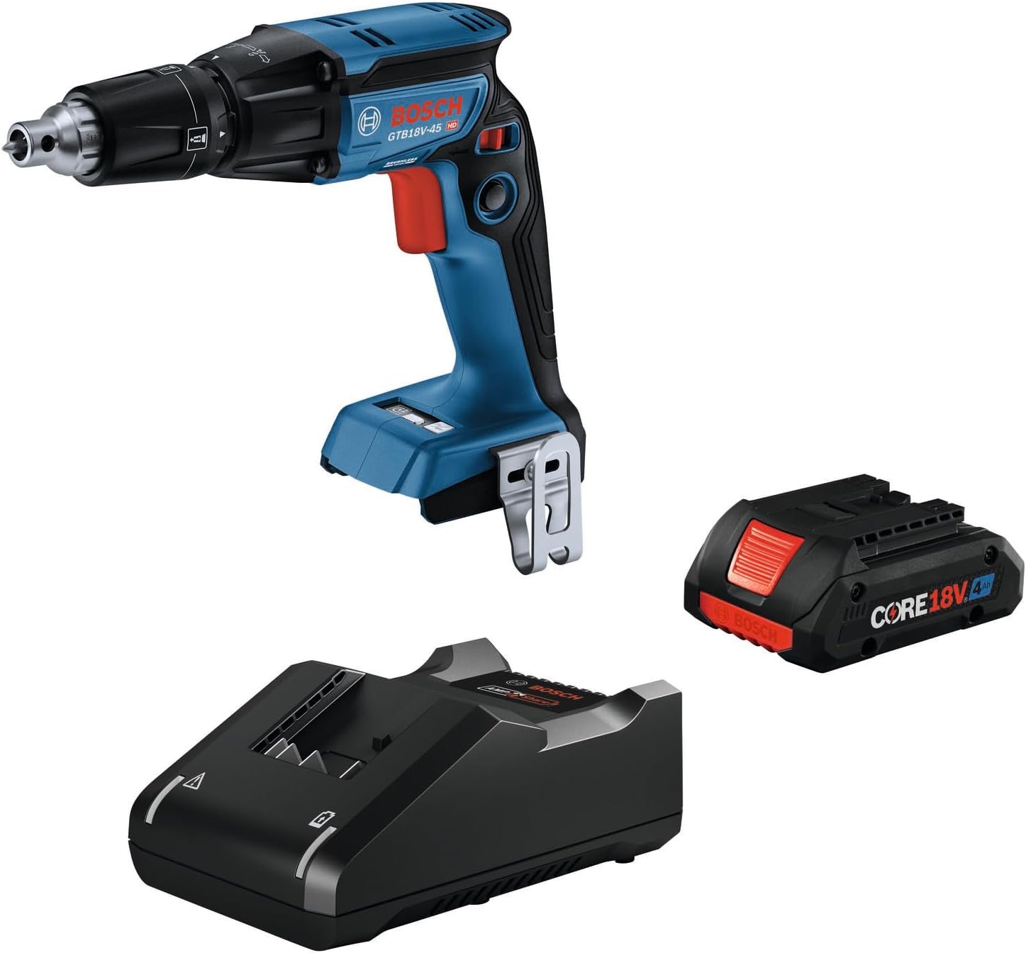 BOSCH GTB18V-45B15, 18V Brushless Screwgun Kit w/ (1) 4.0 Ah CORE Compact Battery
