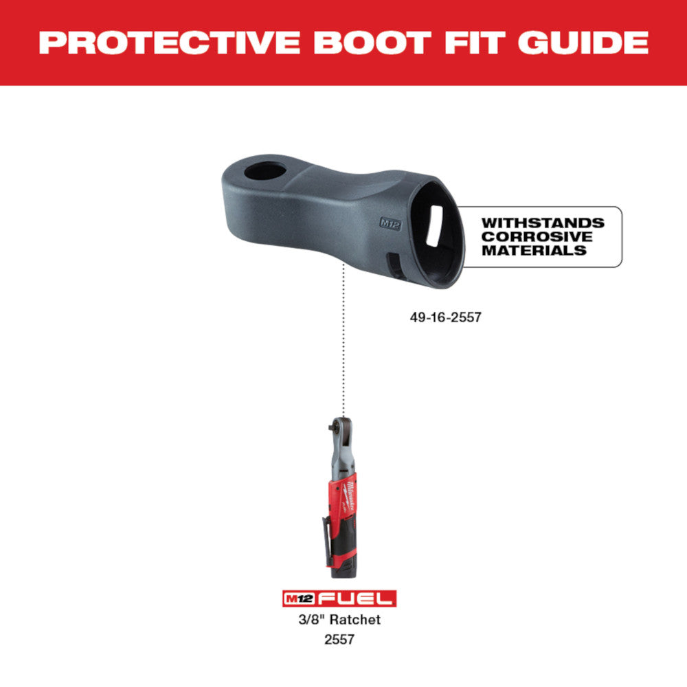 Milwaukee 49-16-2559, M12 FUEL 1/4" Extended Reach Ratchet Protective Boot