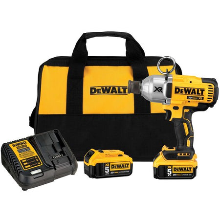 DEWALT DCF898P2, 20V MAX XR High Torque 7/16'' Impact Wrench with Quick Release Chuck Kit (5.0Ah)