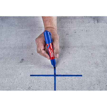 Milwaukee 48-22-3257, INKZALL Large Chisel Tip Blue Marker