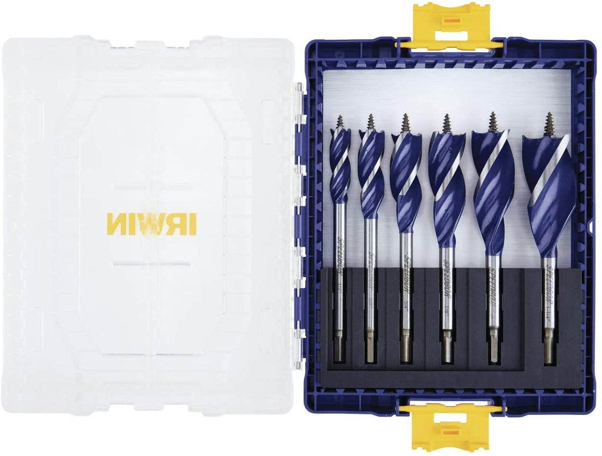 IRWIN IWAX236PC,  6 pc Speedbor Drill Bit Set
