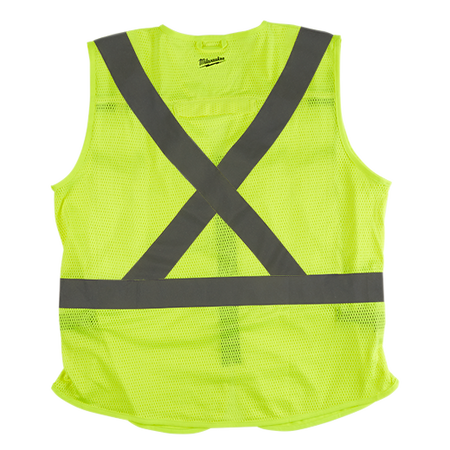 Milwaukee 48-73-5061, High Visibility Yellow Safety Vest - S/M (CSA)
