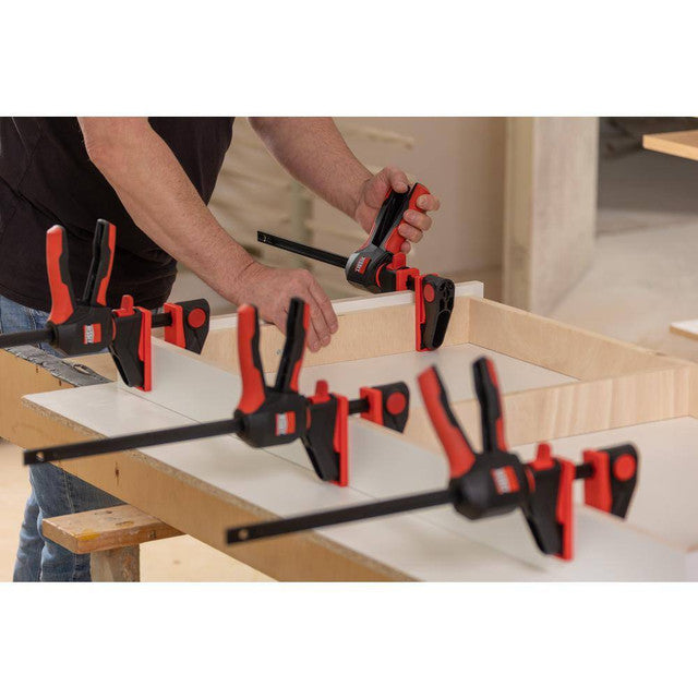 BESSEY EHKL360-12-SET, Trigger Clamps, One‑hand Bar Clamps With 360 Degree Rotating Handle  4 X 12"