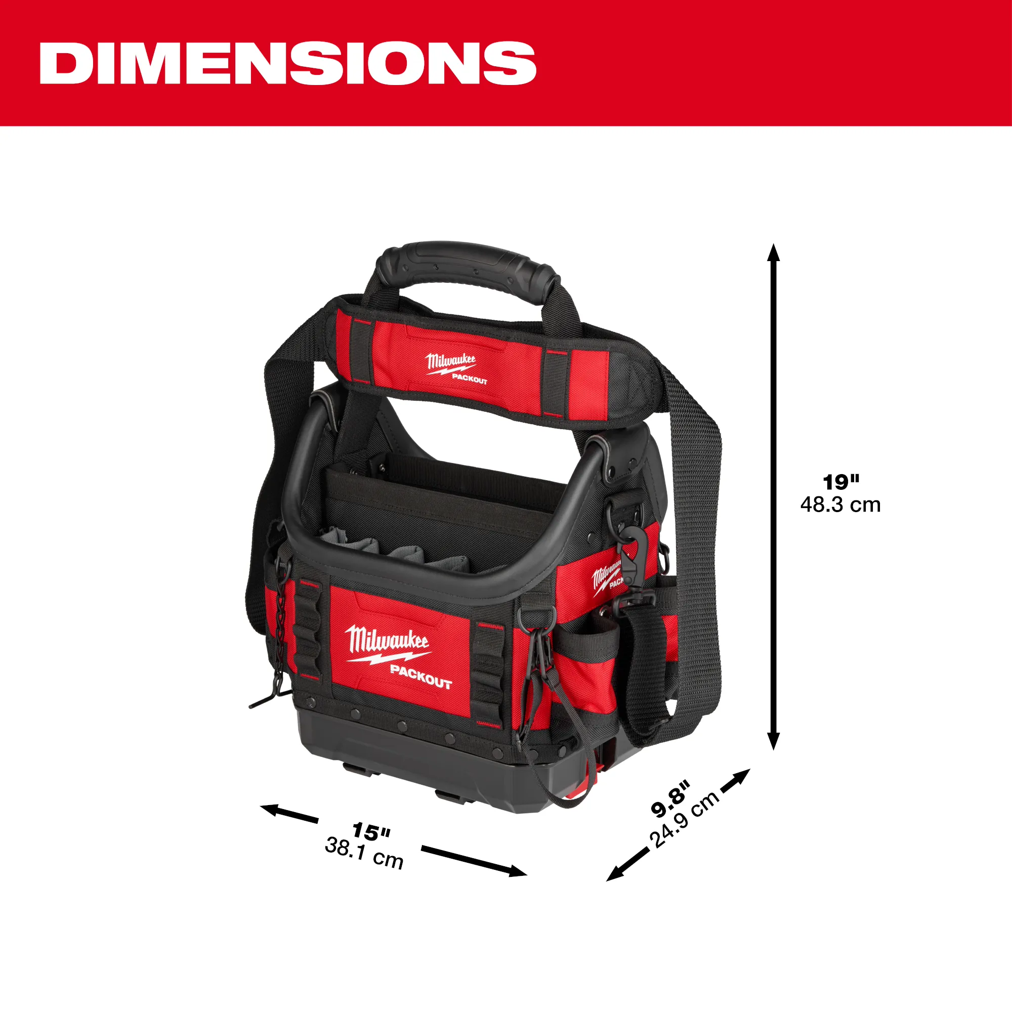 Milwaukee 48-22-8311, PACKOUT™ 10” Structured Tote