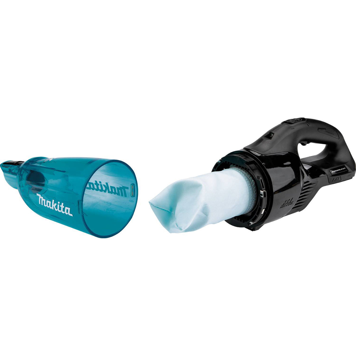 Makita DCL280FZB, 18V LXT Brushless Vacuum Cleaner, Black/Teal (Tool Only)