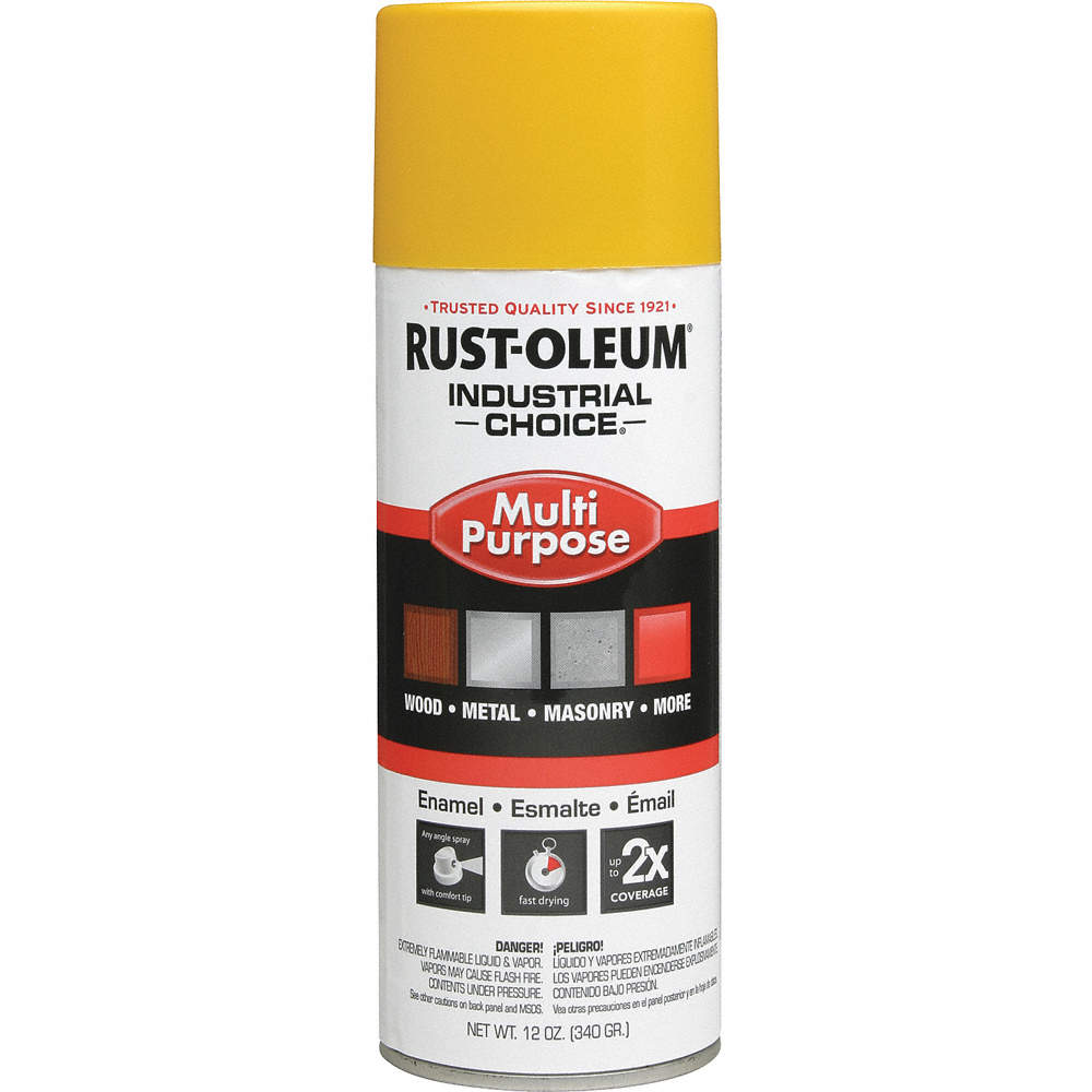 Rust-Oleum 1644830, Industrial Spray Paint - OSHA Safety Yellow
