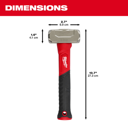 Milwaukee 48-22-9311, 2lb Fiberglass Drilling Hammer