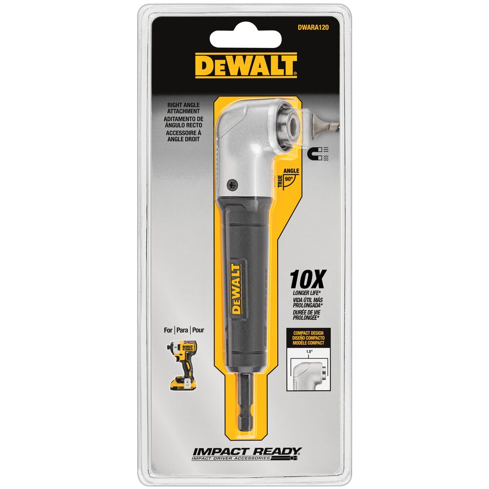 DEWALT DWARA120, RIGHT ANGLE ATTACHMENT - IMPACT READY