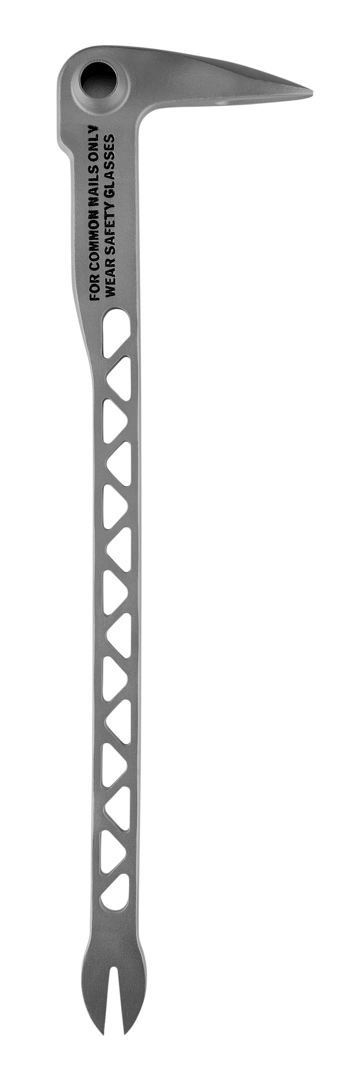 Stiletto TICLW-12, 8oz 12" Titanium Claw bar Nail Puller with Dimpler