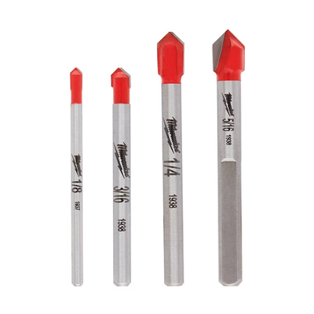 Milwaukee 48-20-8988, 4 pc Glass and Tile Bit Set