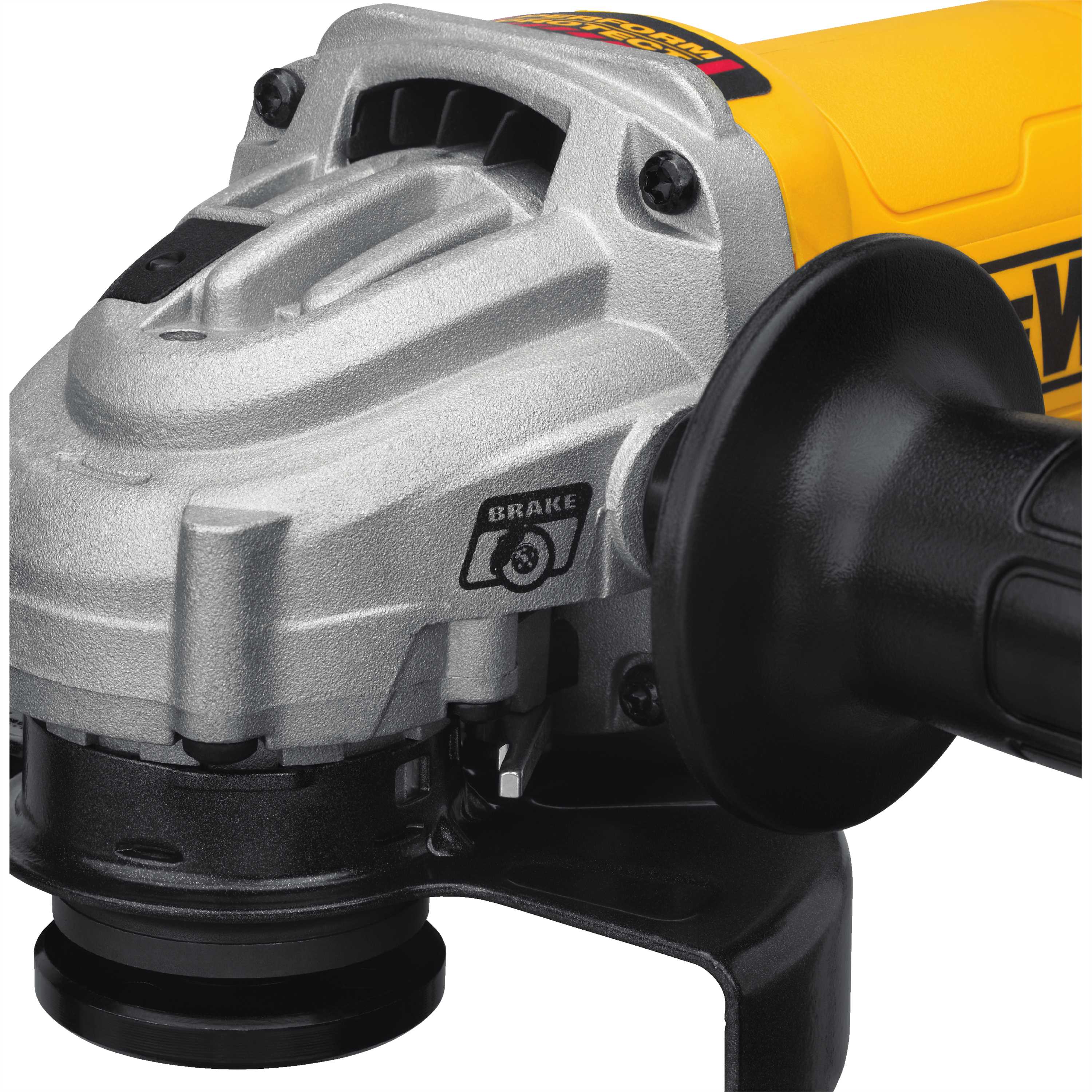 DEWALT DWE4222N, 4.5'' Small Angle Paddle Switch Angle Grinder with Brake and No-Lock On