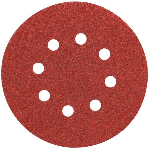 DEWALT DW4311, 5'' 8 Hole 120 Grit Hook and Loop Random Orbit Sandpaper (25/pkg)