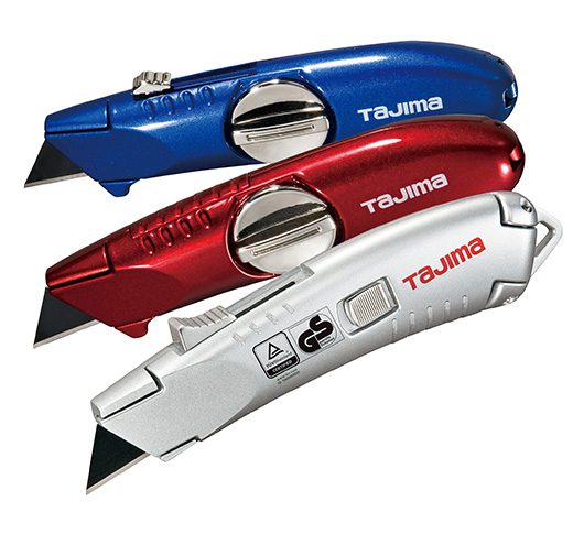 Tajima VRB2-50B, V-REX™ II, premium tempered steel utility knife blades, 50-blade safety dispenser