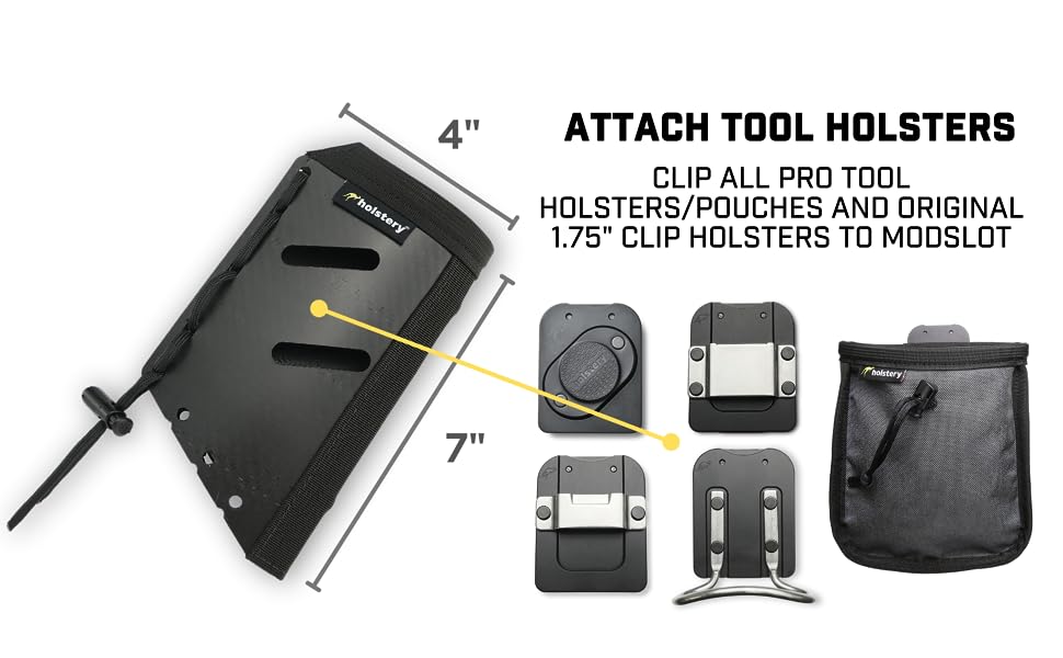 Holstery HLSTR-JOLLY-L, Jolly Roger Left-Clip On Hammer Tool Holster