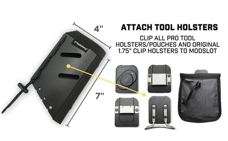 Holstery HLSTR-JOLLY-L, Jolly Roger Left-Clip On Hammer Tool Holster