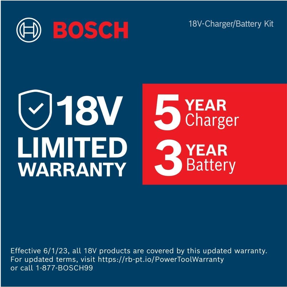 Bosch GXS18V-16N14, 18V Starter Kit with (1) CORE18V® 8 Ah High Power Battery and (1) 18V 16 Amp Battery Turbo Charger