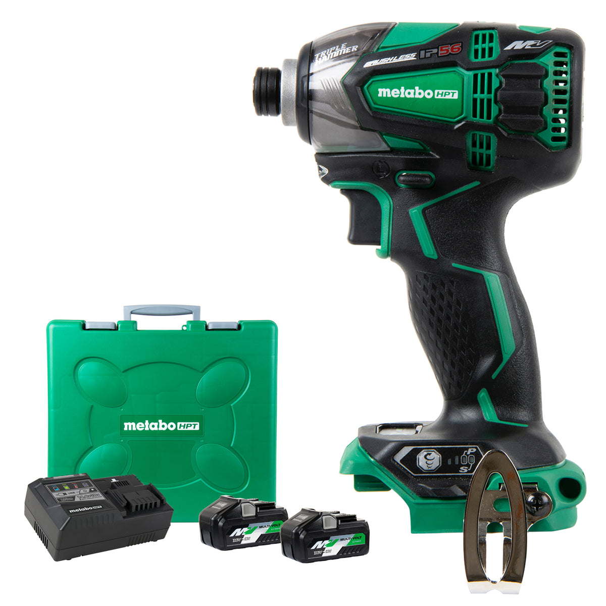 Metabo HPT WH36DB, MultiVolt™ 36V Triple Hammer Impact Driver 4.0Ah x 2
