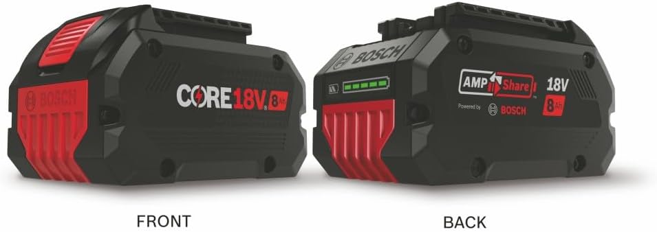 Bosch GXS18V-16N14, 18V Starter Kit with (1) CORE18V® 8 Ah High Power Battery and (1) 18V 16 Amp Battery Turbo Charger