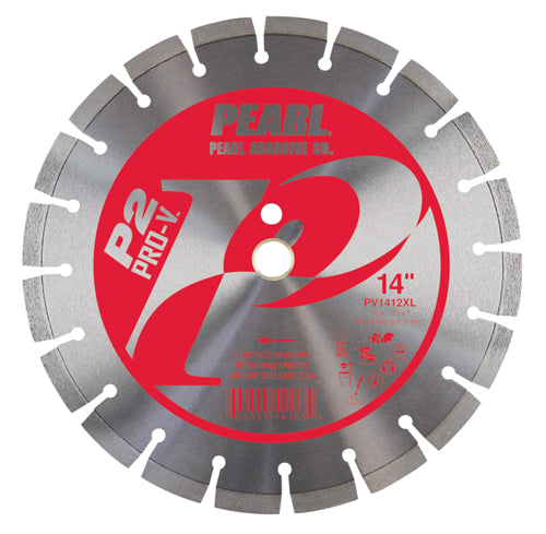 PEARL Abrasives PV1412XL2, P2 Pro-V™ Concrete & Masonry Saw Blade, 12mm Rim, 14 x .125 x 20mm