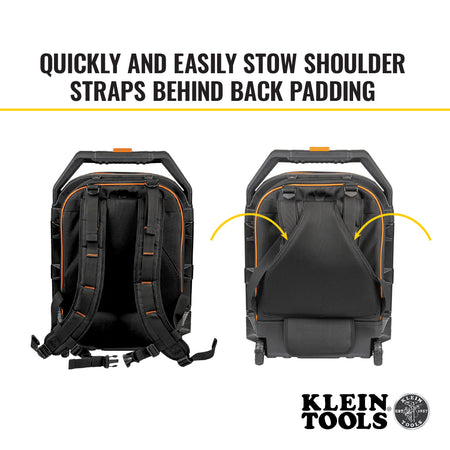 Klein Tools 55604, Rolling Tool Backpack