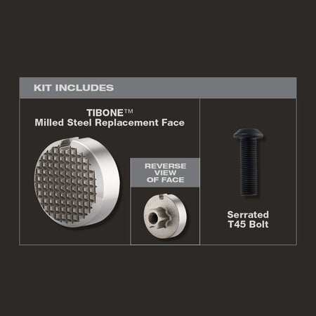 Stiletto TIB-MR, STILETTO® TIBONE™ Milled Steel Replacement Face
