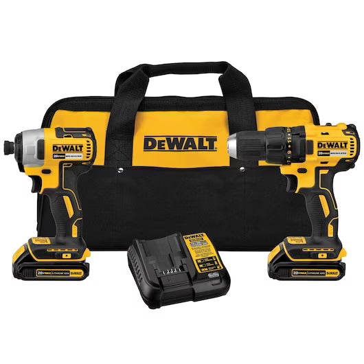 DEWALT DCK277C2XB, 20V MAX BL DRILL IMPACT COMBO KIT WITH BONUS BATTERY