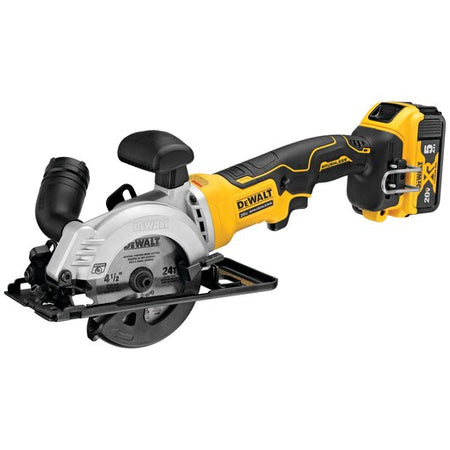 DEWALT DCS571P1, ATOMIC 20V MAX Brushless 4-1/2'' Circular Saw Kit