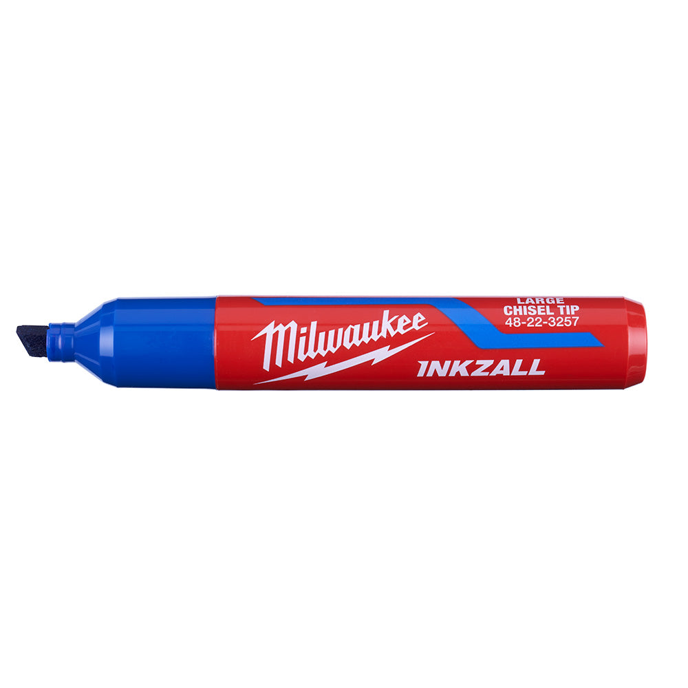 Milwaukee 48-22-3257, INKZALL Large Chisel Tip Blue Marker