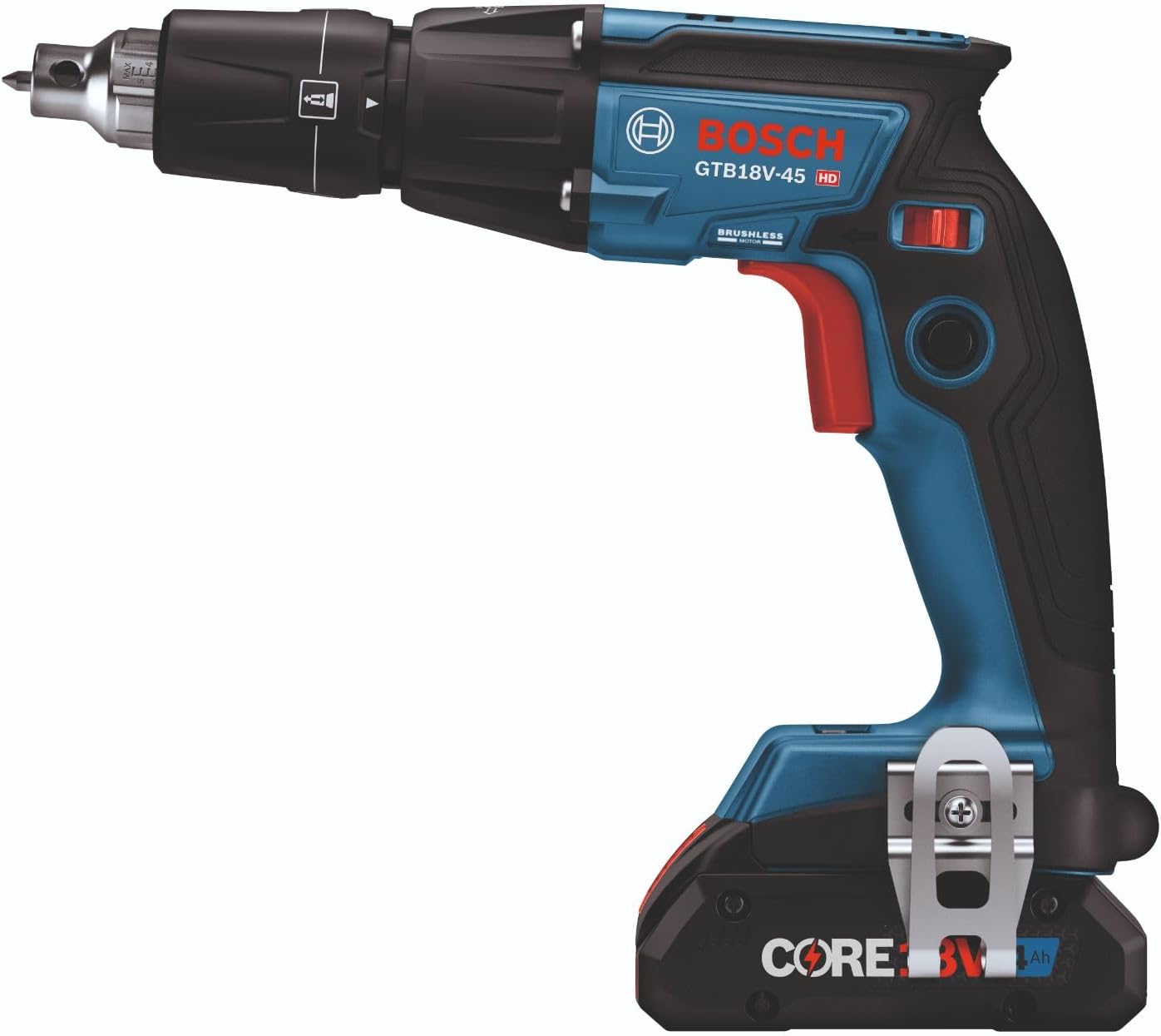 BOSCH GTB18V-45B15, 18V Brushless Screwgun Kit w/ (1) 4.0 Ah CORE Compact Battery