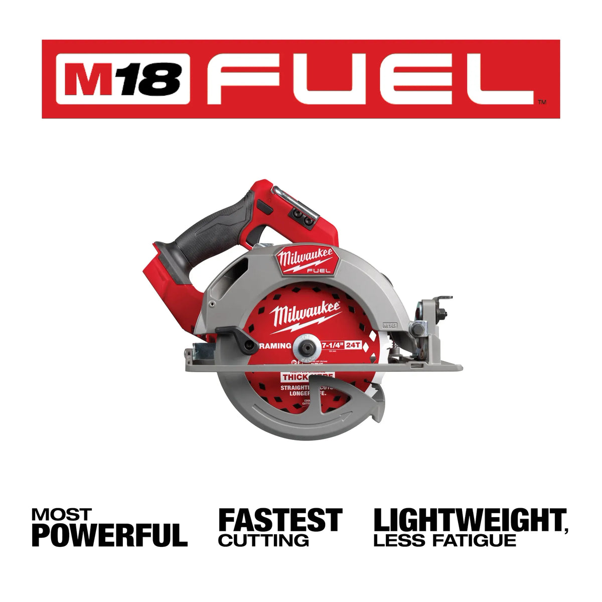 Milwaukee 2834-20, M18 FUEL™ 7-1/4” Circular Saw (Tool Only)