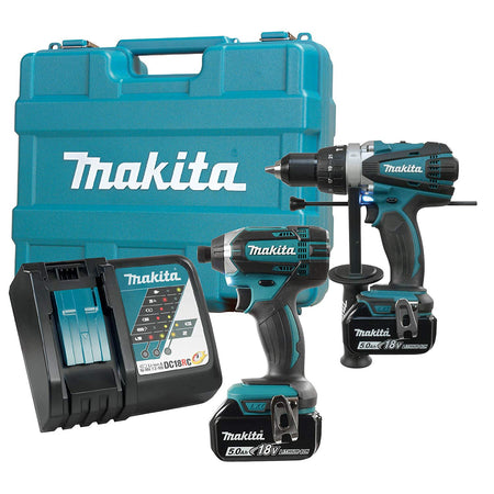 Makita DLX2005T, 18V LXT 2PC Combo 5.0Ah Kit (DHP458Z+DTD152Z)