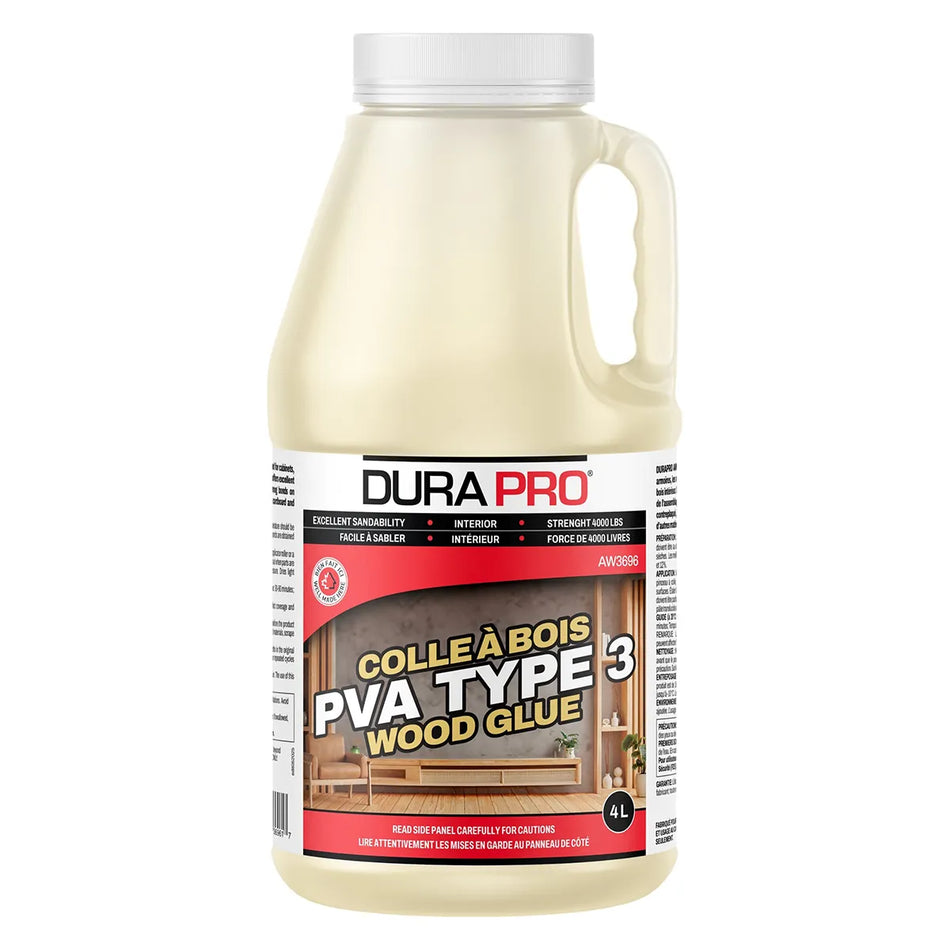 Dura Pro AW3696-004, AW3696 Yellow Wood Glue 4L