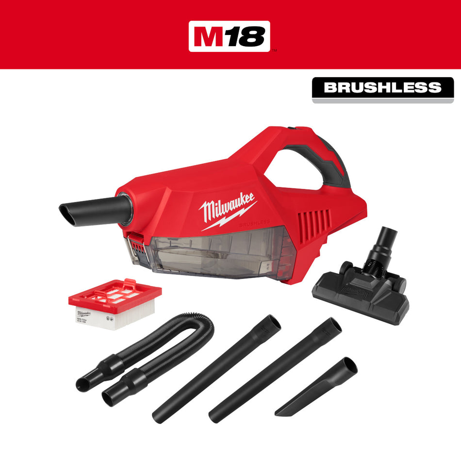 Milwaukee 0892-20, M18™ Brushless Handheld Vacuum (Tool Only)